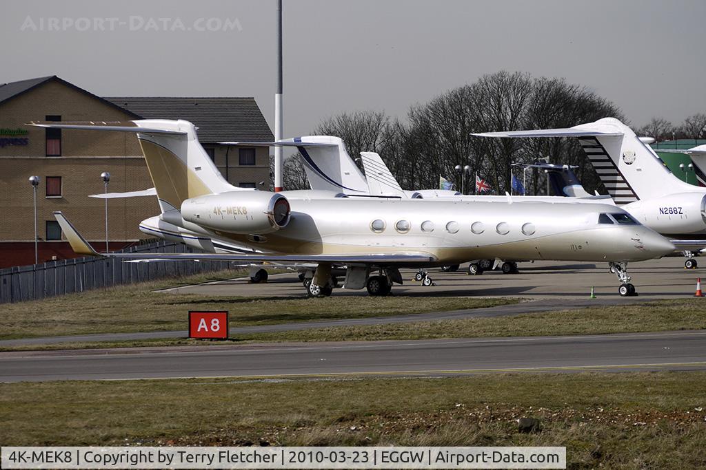 4K-MEK8, 2008 Gulfstream Aerospace GV-SP (G550) C/N 5204, Azerbijdan Gulfstream at Luton