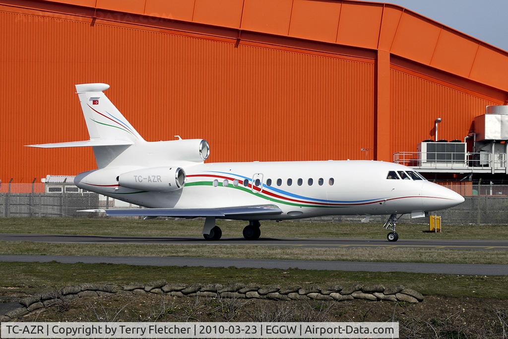 TC-AZR, 2010 Dassault Falcon 900EX C/N 236, New Turkish registered Falcon 900EX at Luton