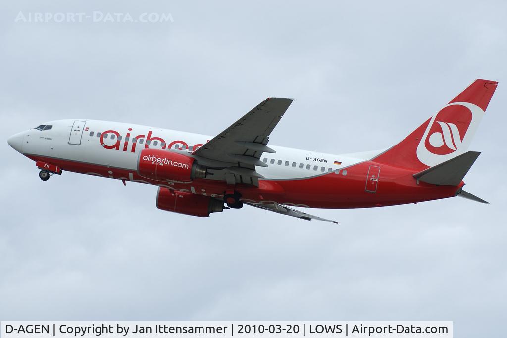 D-AGEN, 1998 Boeing 737-75B C/N 28100, ex hlx aircraft
