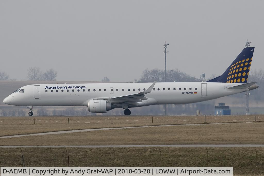D-AEMB, 2009 Embraer 195LR (ERJ-190-200LR) C/N 19000297, Lufthansa EMB190