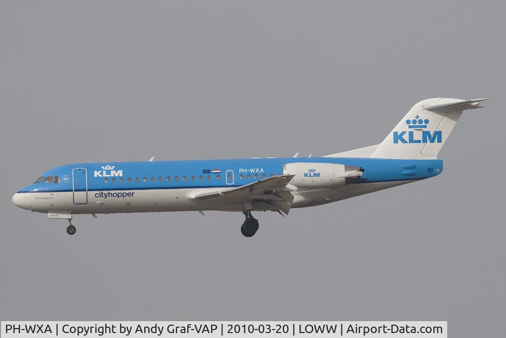 PH-WXA, 1996 Fokker 70 (F-28-0070) C/N 11570, KLM F70
