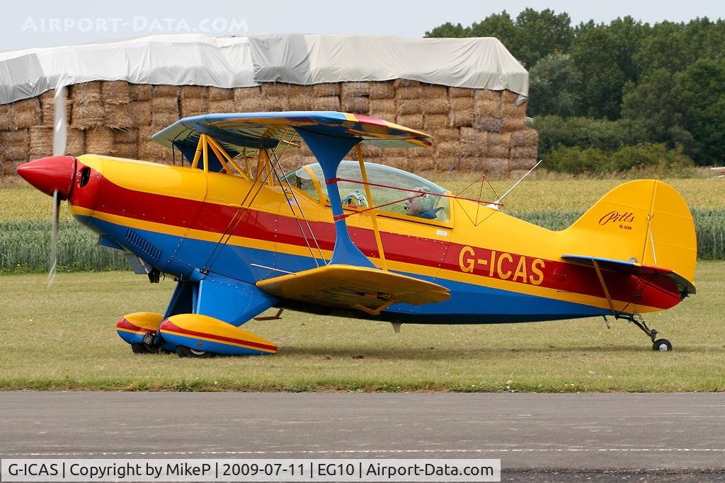 G-ICAS, 1996 Aviat Pitts S-2B Special C/N 5344, Arriving at Breighton.