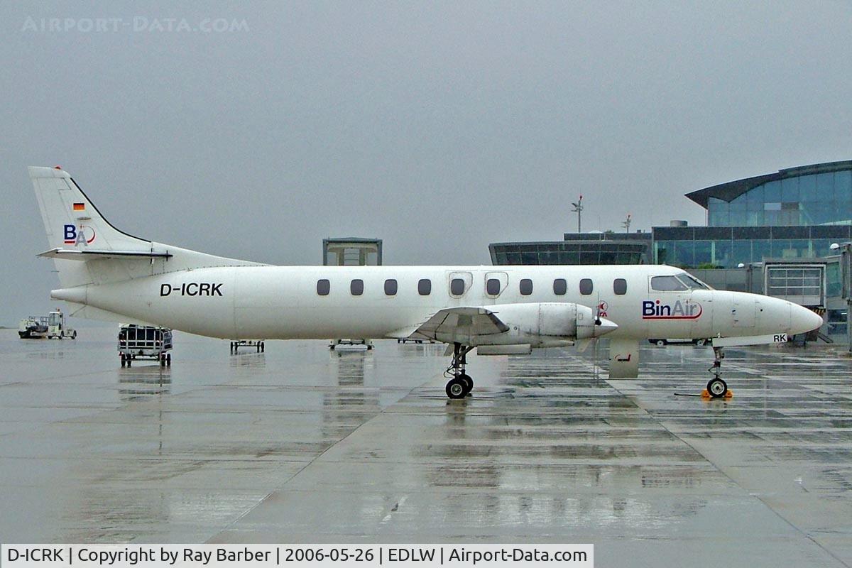 D-ICRK, 1980 Swearingen SA-226TC Metro II C/N TC-333, Swearingen SA.226TC Metro II [TC-333] (Bin Air) Dortmund~D 26/05/2006. Seen parked herein the rain.