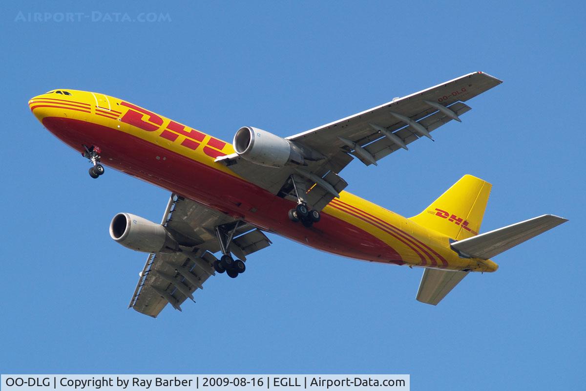 OO-DLG, 1982 Airbus A300B4-203(F) C/N 208, Airbus A300B4-203F [208] (DHL) Home~G 16/08/2009. On approach 27R 3 miles out.