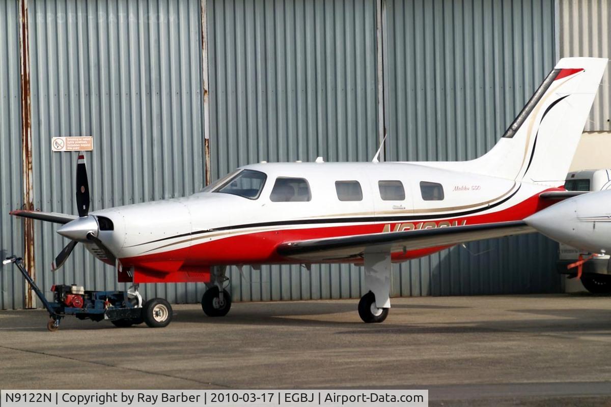 N9122N, 1987 Piper PA-46-310P Malibu C/N 4608097, Piper PA-46-310P Malibu [4608097] Staverton~G 17/03/2010. Seen here.