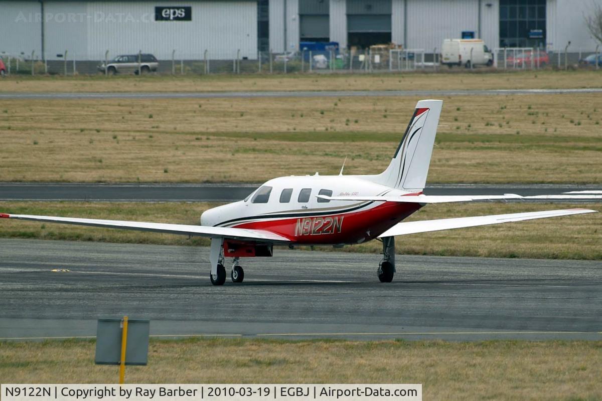 N9122N, 1987 Piper PA-46-310P Malibu C/N 4608097, Piper PA-46-310P Malibu [4608097] Staverton~G 19/03/2010. Seen taxiing out for departure.