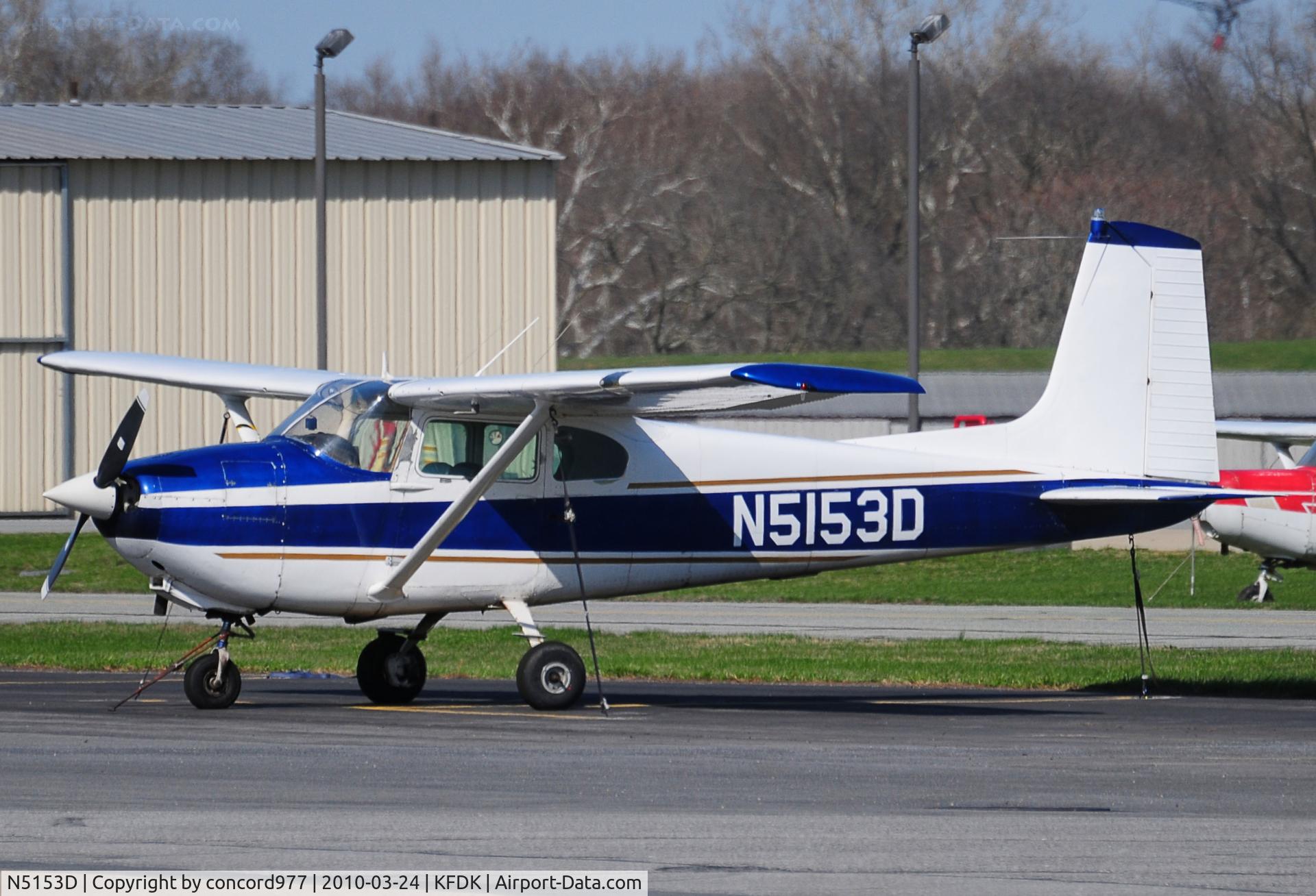 N5153D, 1958 Cessna 182A Skylane C/N 51253, Seen at KFDK 0n 3/24/2010