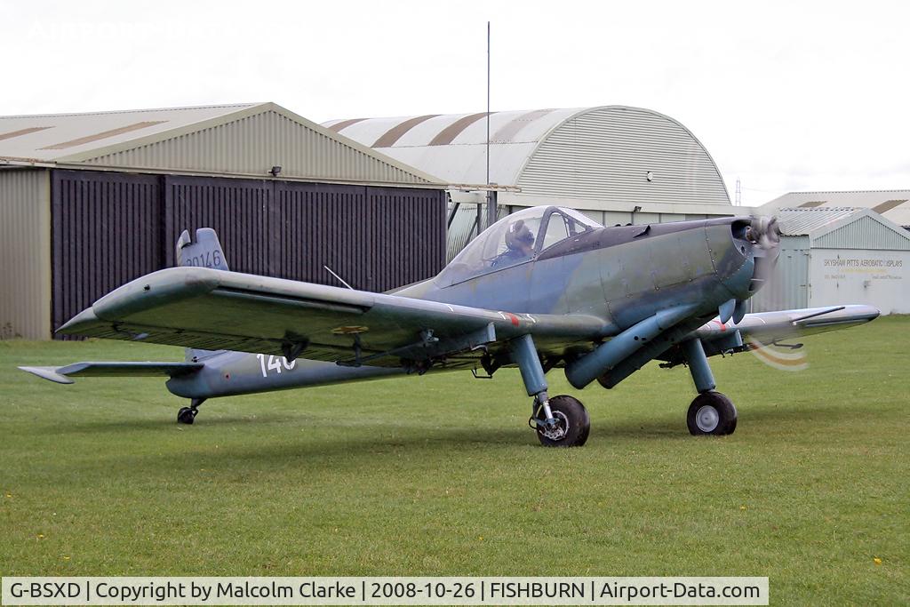 G-BSXD, 1977 Soko P-2 Kraguj C/N 030, Soko P-2 Kraguj at Fishburn Airfield, UK in 2008.