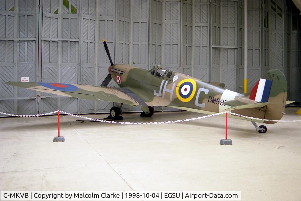 G-MKVB, 1942 Supermarine 349 Spitfire LF.Vb C/N CBAF.2461, Supermarine 349 Spitfire LF5B at The Imperial War Museum in 1998.
