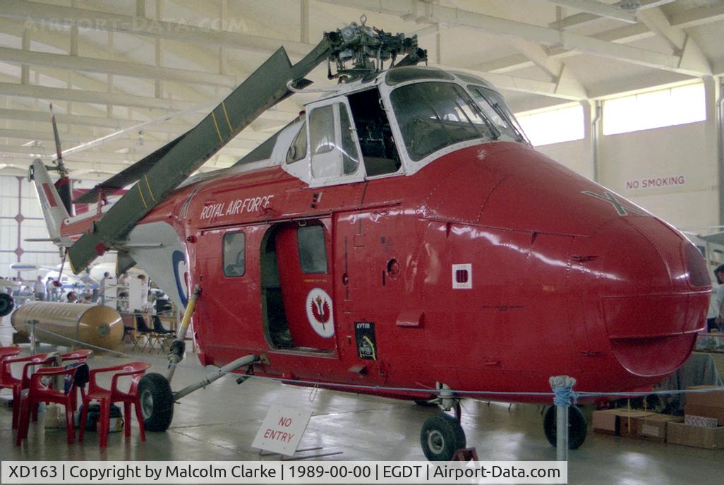 XD163, 1954 Westland Whirlwind HAR.10 C/N WA20, Westland WS-55-3 Whirlwind HAR10 at Wroughton, the Science Museum's 