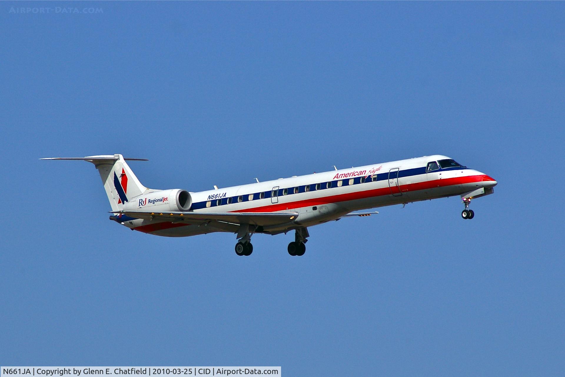 N661JA, 2003 Embraer ERJ-145LR (EMB-145LR) C/N 145766, Final approach, runway 9