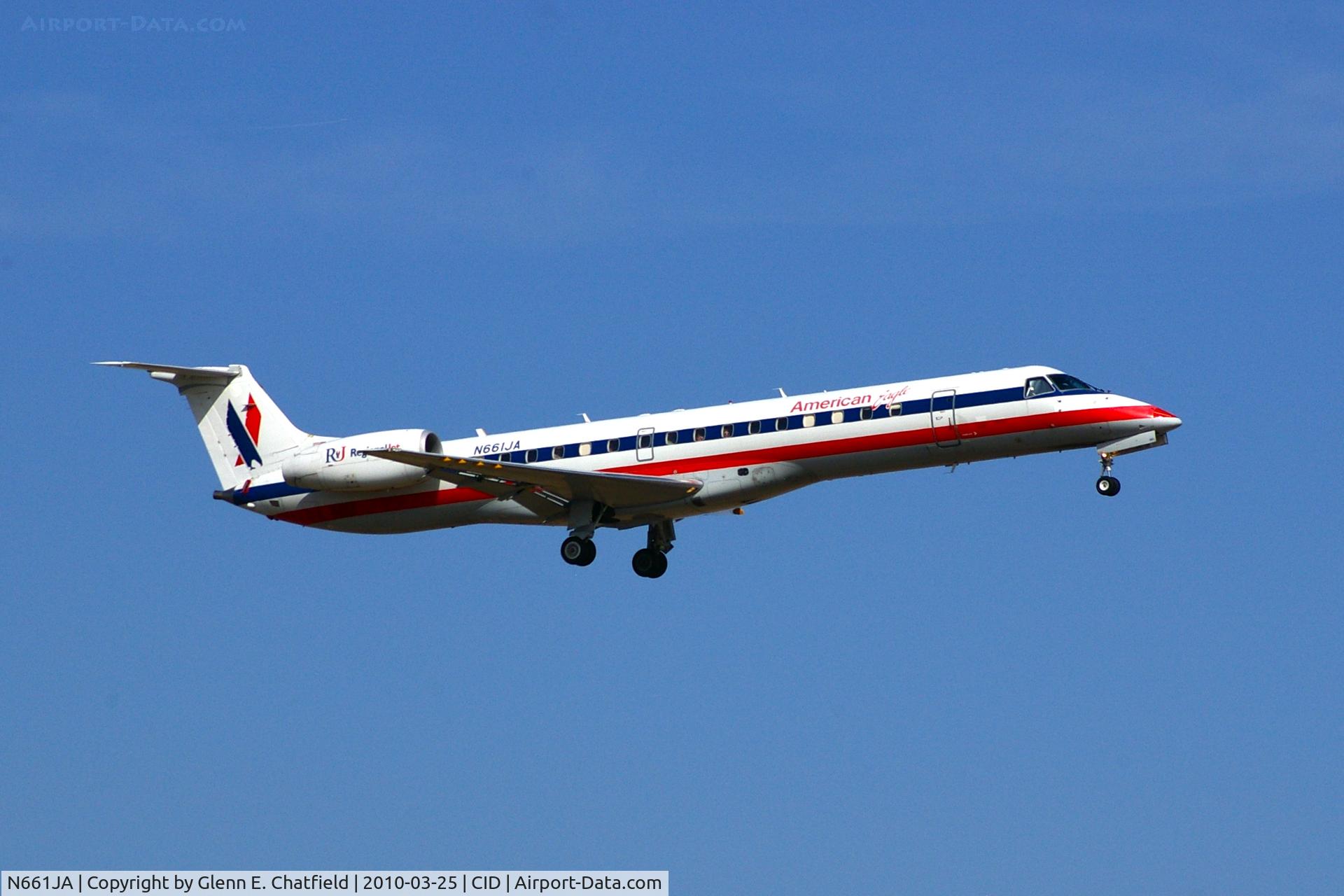 N661JA, 2003 Embraer ERJ-145LR (EMB-145LR) C/N 145766, Final approach, runway 9