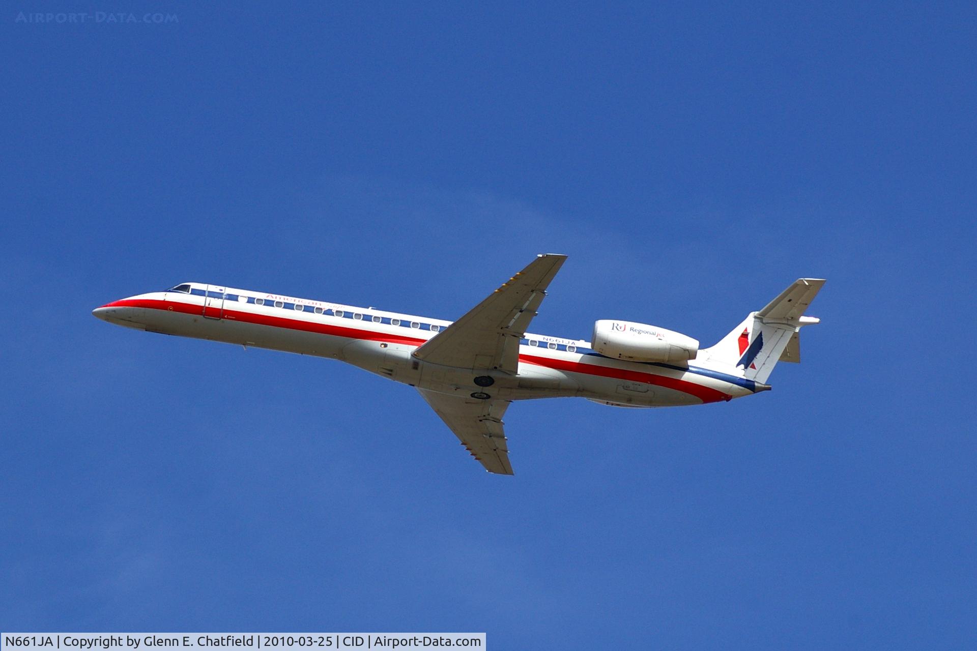 N661JA, 2003 Embraer ERJ-145LR (EMB-145LR) C/N 145766, Climbing out after departing runway 27