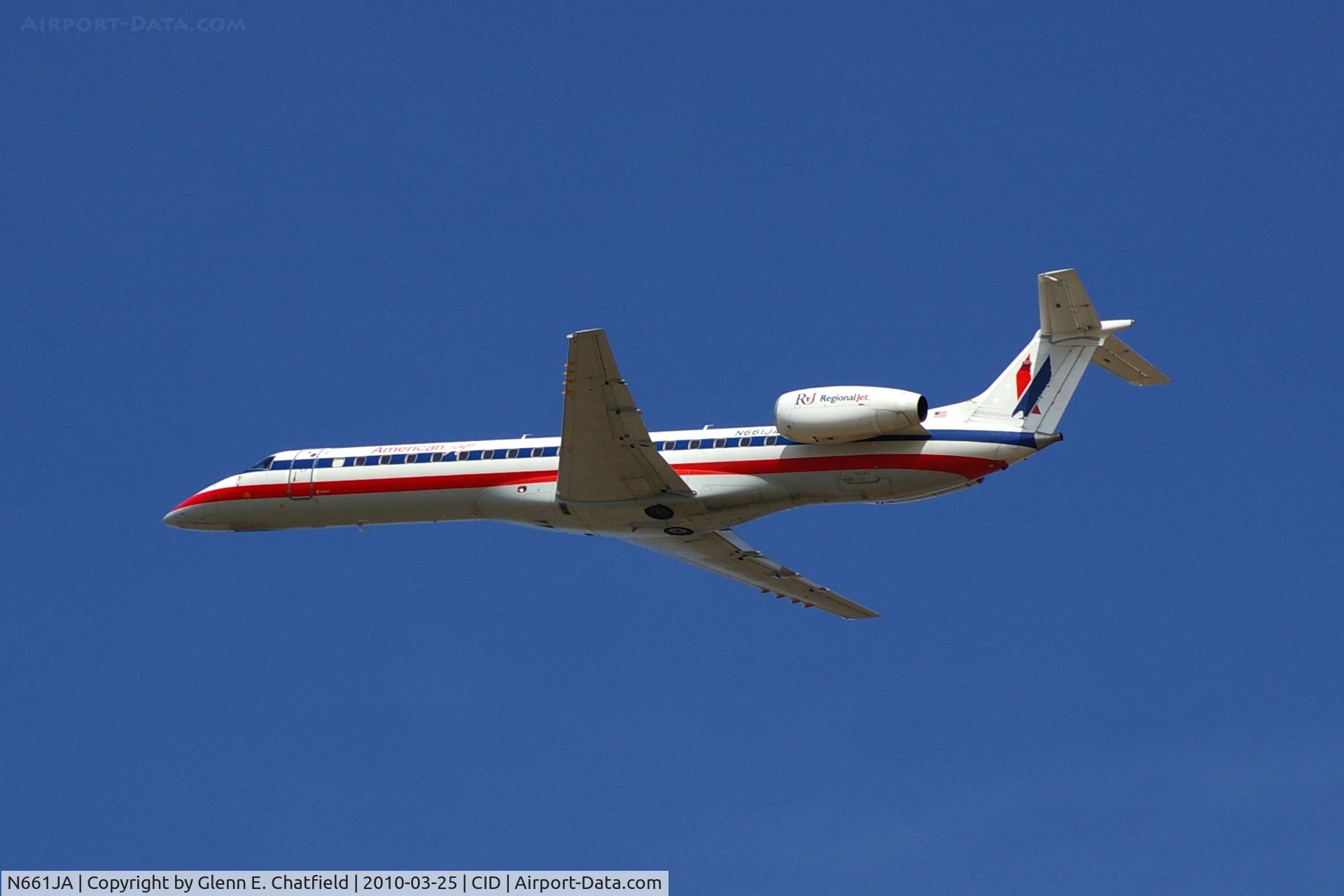 N661JA, 2003 Embraer ERJ-145LR (EMB-145LR) C/N 145766, Climbing out after departing runway 27