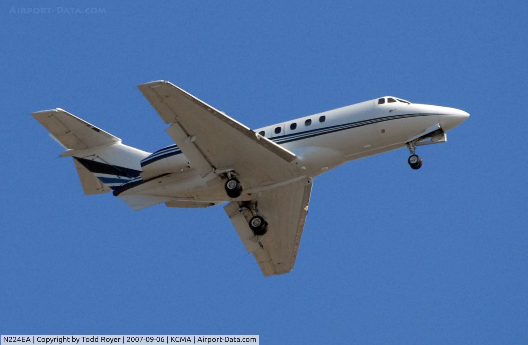 N224EA, 1980 Hawker Siddeley HS.125 Series 700A C/N 257088, From the backyard