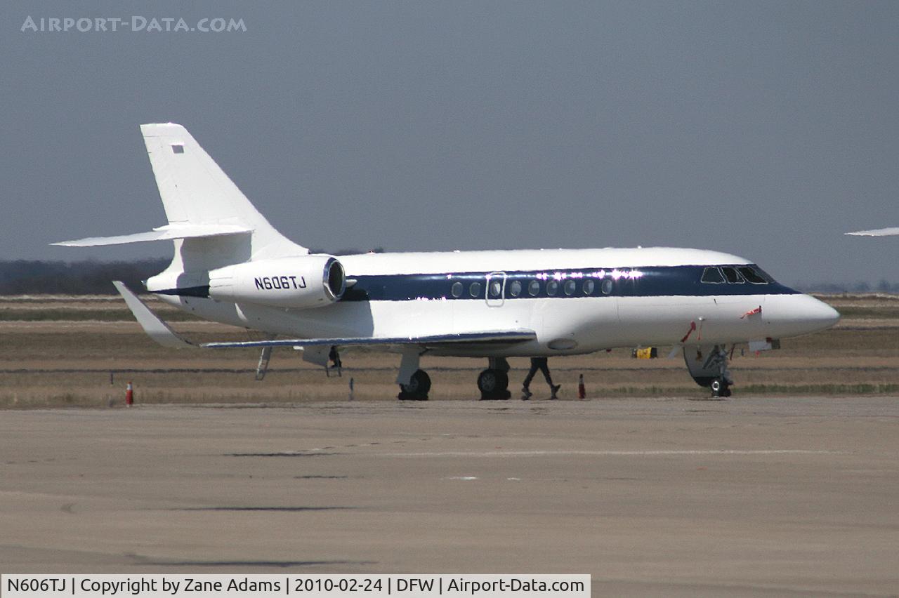 N606TJ, 2008 Dassault Falcon 2000EX C/N 155, On the General Aviation Ramp at DFW