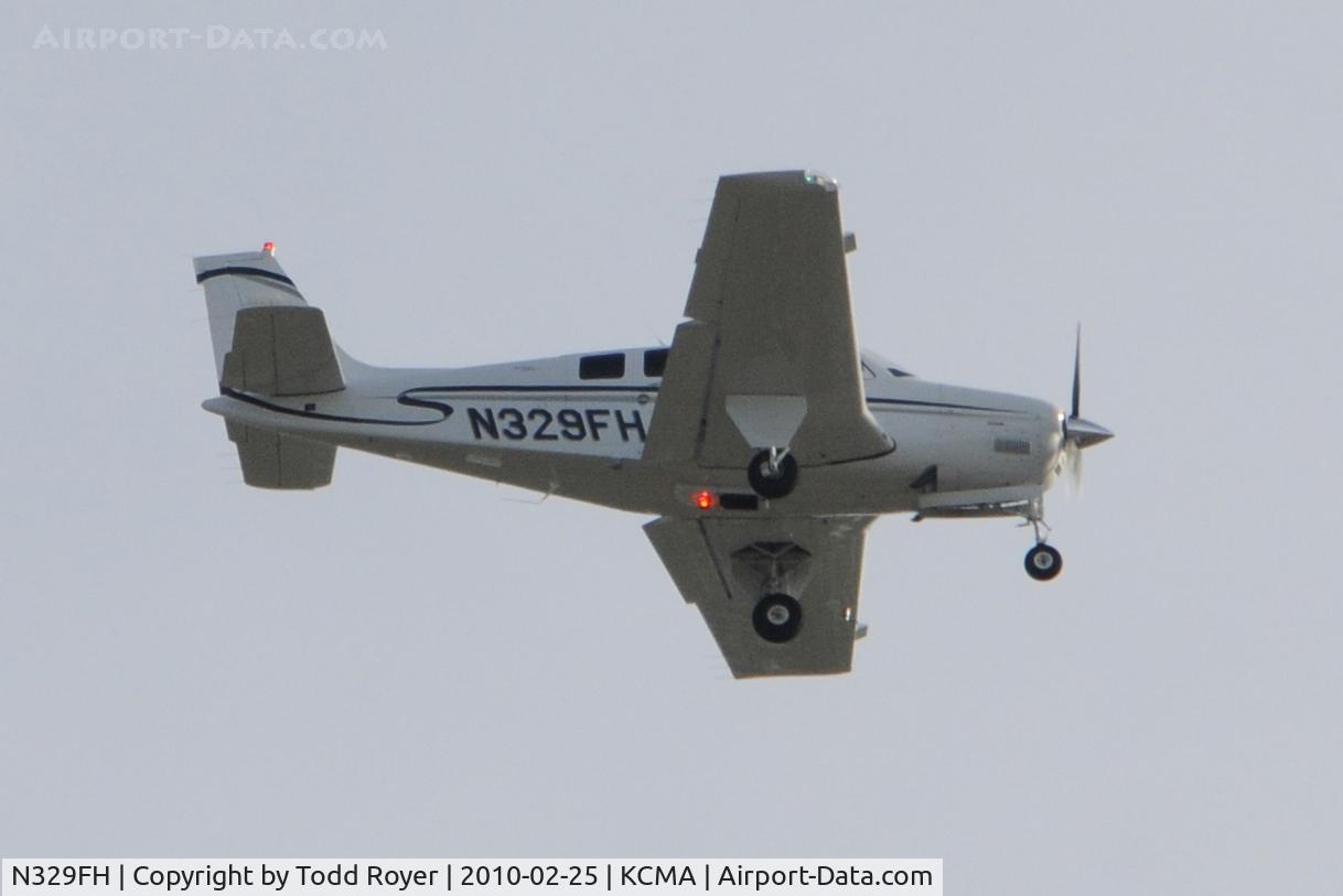 N329FH, Raytheon Aircraft Company G36 C/N E-3677, From the backyard