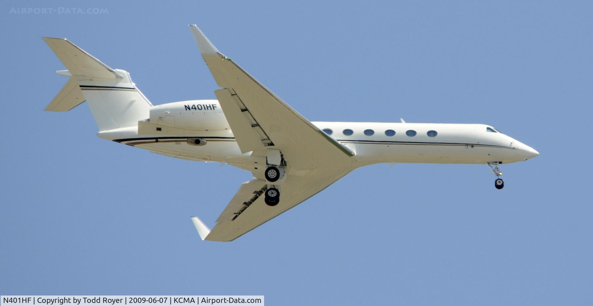 N401HF, 2004 Gulfstream Aerospace G-V C/N 5039, From the backyard