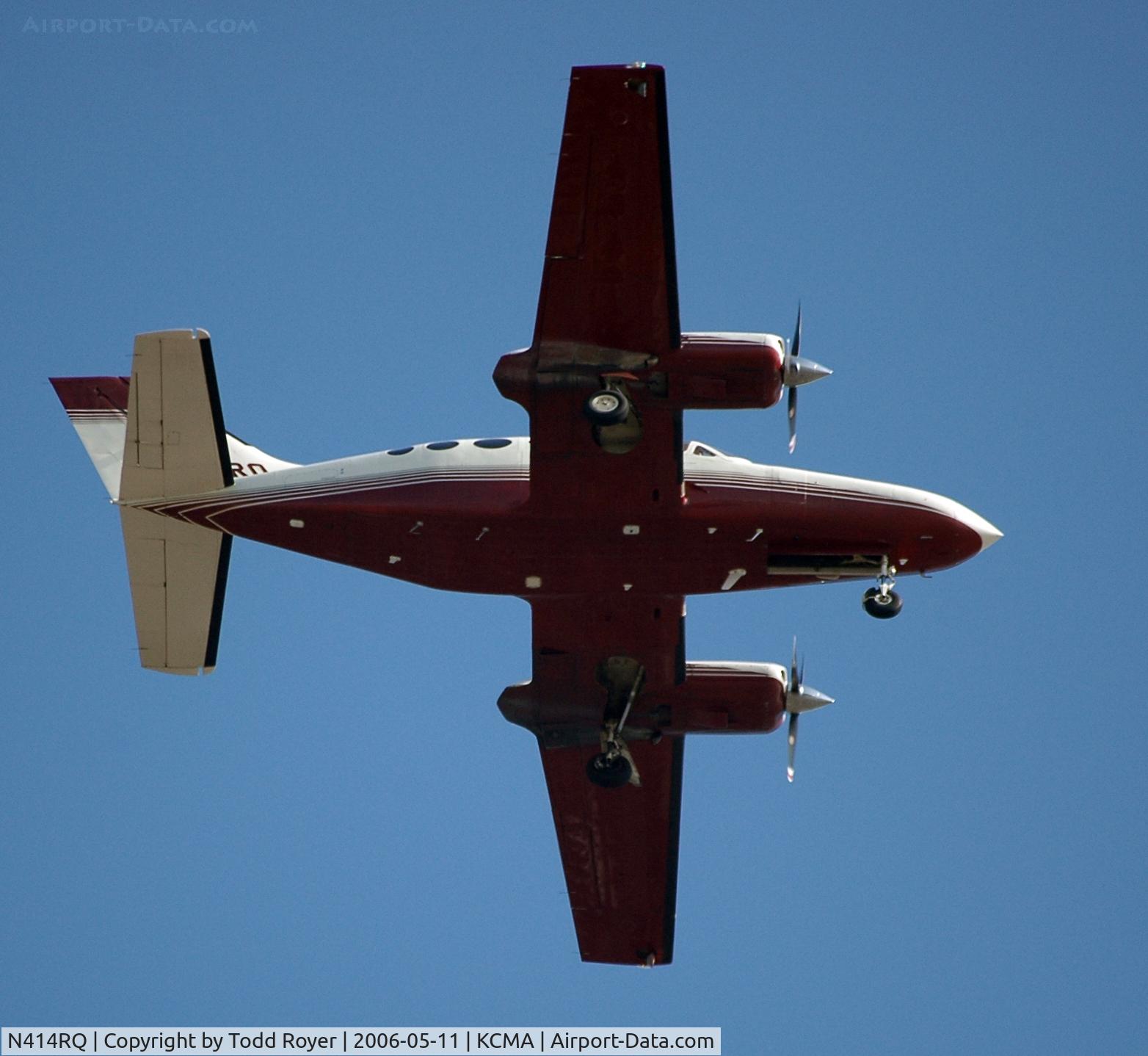 N414RQ, 1980 Cessna 414A Chancellor C/N 414A0522, From the backyard