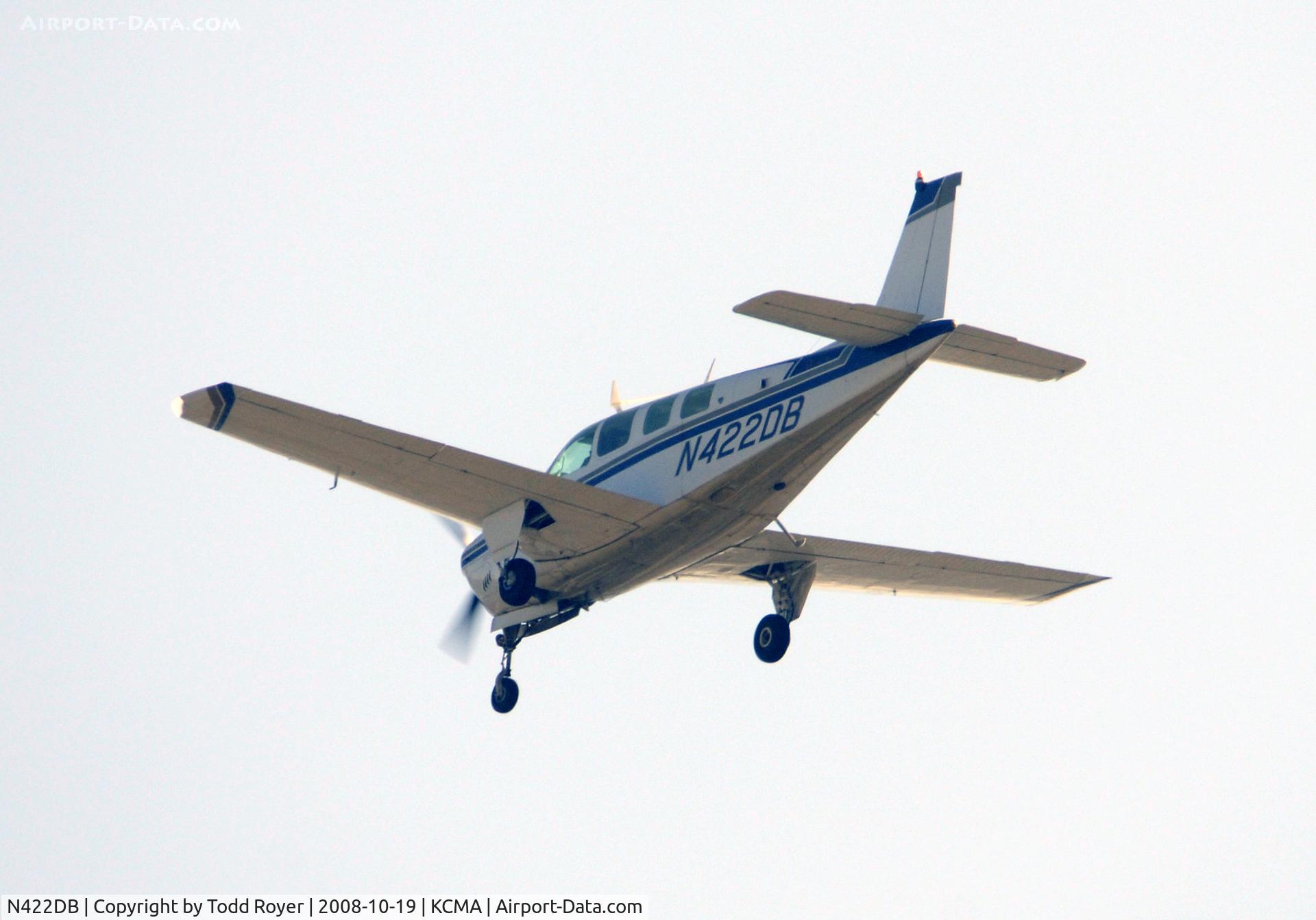 N422DB, 1978 Beech A36 Bonanza 36 C/N E-1386, From the backyard