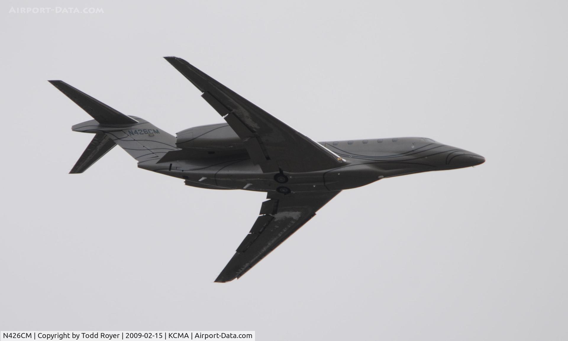 N426CM, 2000 Cessna 750 Citation X C/N 750-0117, From the backyard