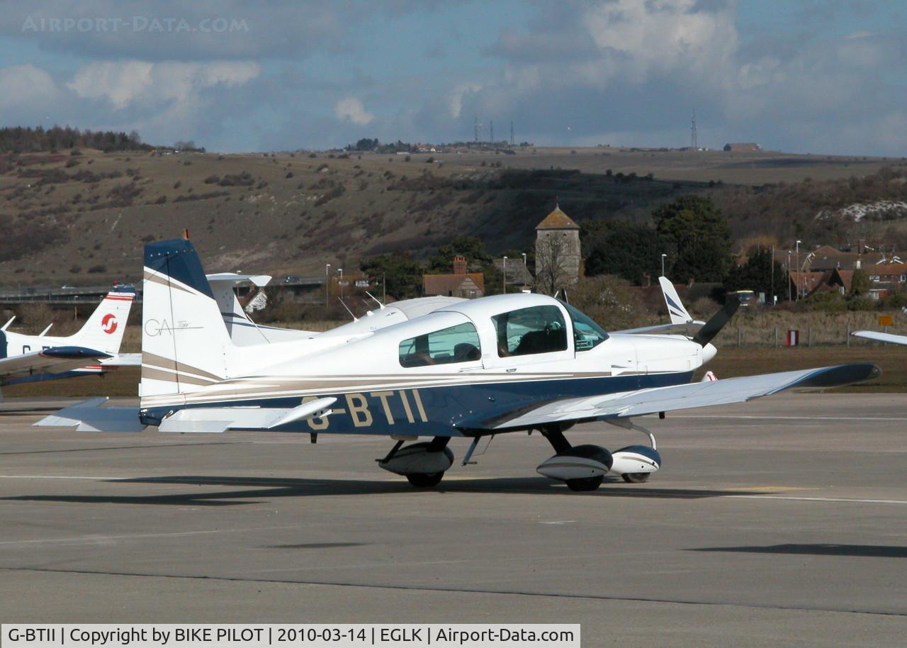 G-BTII, 1979 Gulfstream American AA-5B Tiger C/N AA5B-1256, ROCKSIDE TRADING TIGER. SHOREHAM