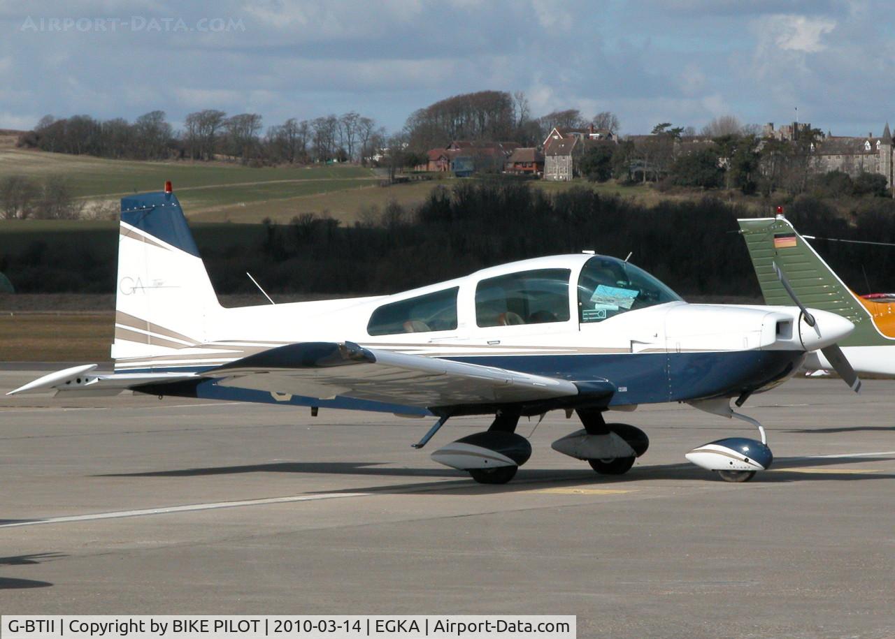 G-BTII, 1979 Gulfstream American AA-5B Tiger C/N AA5B-1256, ROCKSIDE TRADING TIGER. SHOREHAM