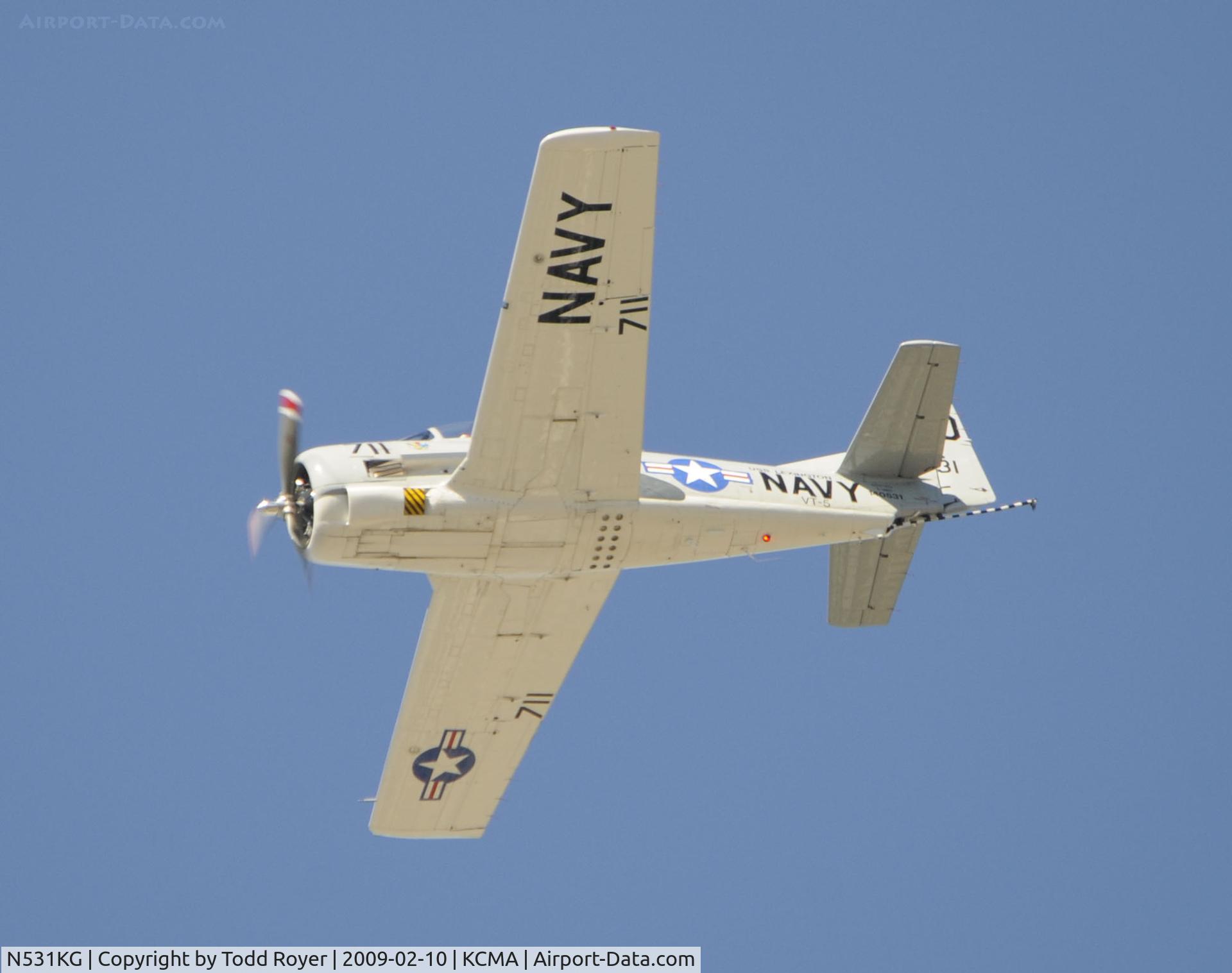 N531KG, 1954 North American T-28C Trojan Trojan C/N 226-108, From the backyard