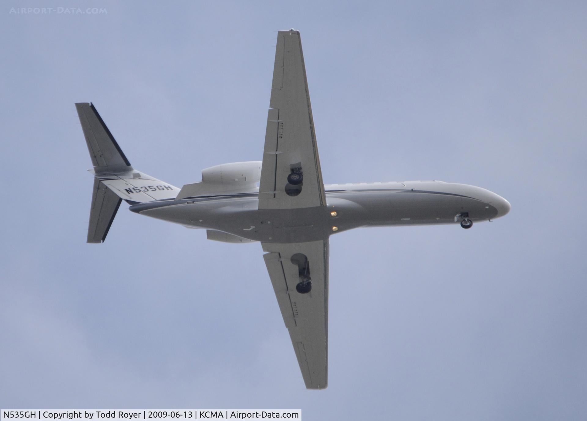 N535GH, 2005 Cessna 525B CitationJet CJ3 C/N 525B-0054, From the backyard