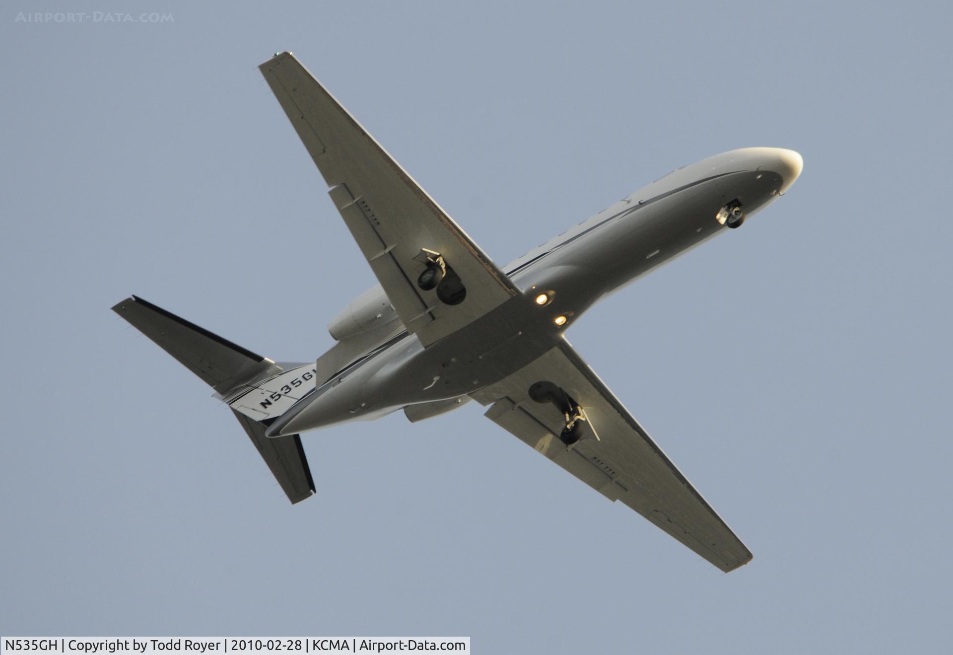 N535GH, 2005 Cessna 525B CitationJet CJ3 C/N 525B-0054, From the backyard