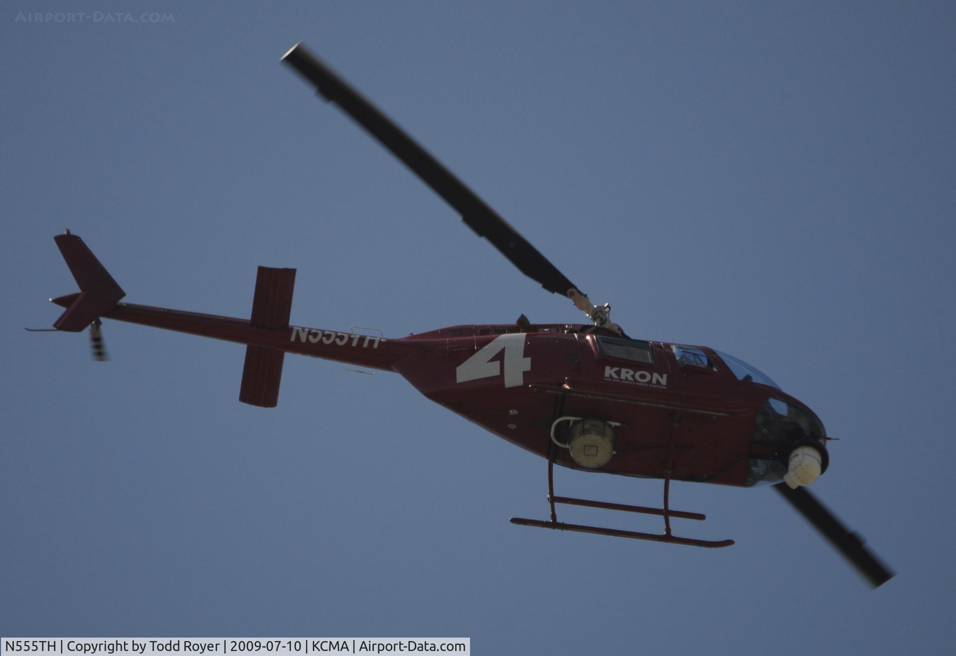 N555TH, 1973 Bell 206B C/N 1173, From the backyard