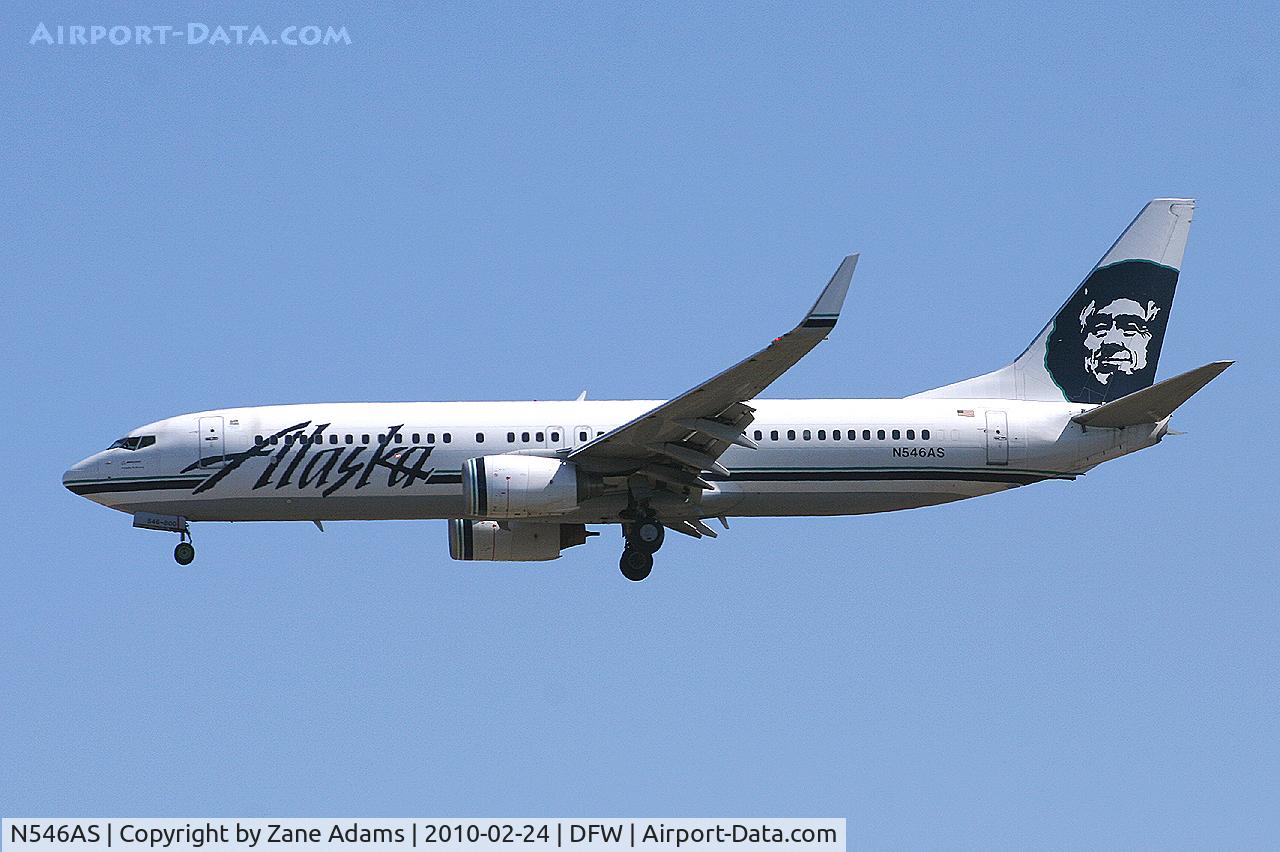 N546AS, 2005 Boeing 737-890 C/N 30022, Alaska Airlines at DFW