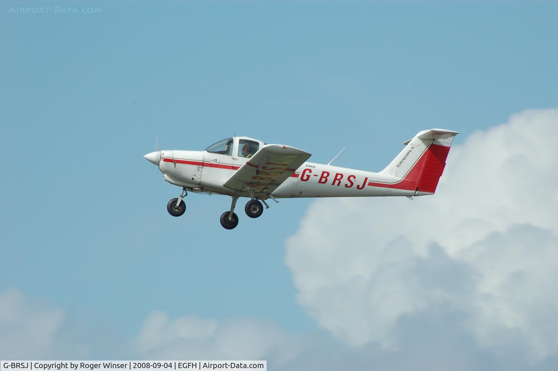G-BRSJ, 1981 Piper PA-38-112 Tomahawk Tomahawk C/N 38-81A0044, Departing Runway 22