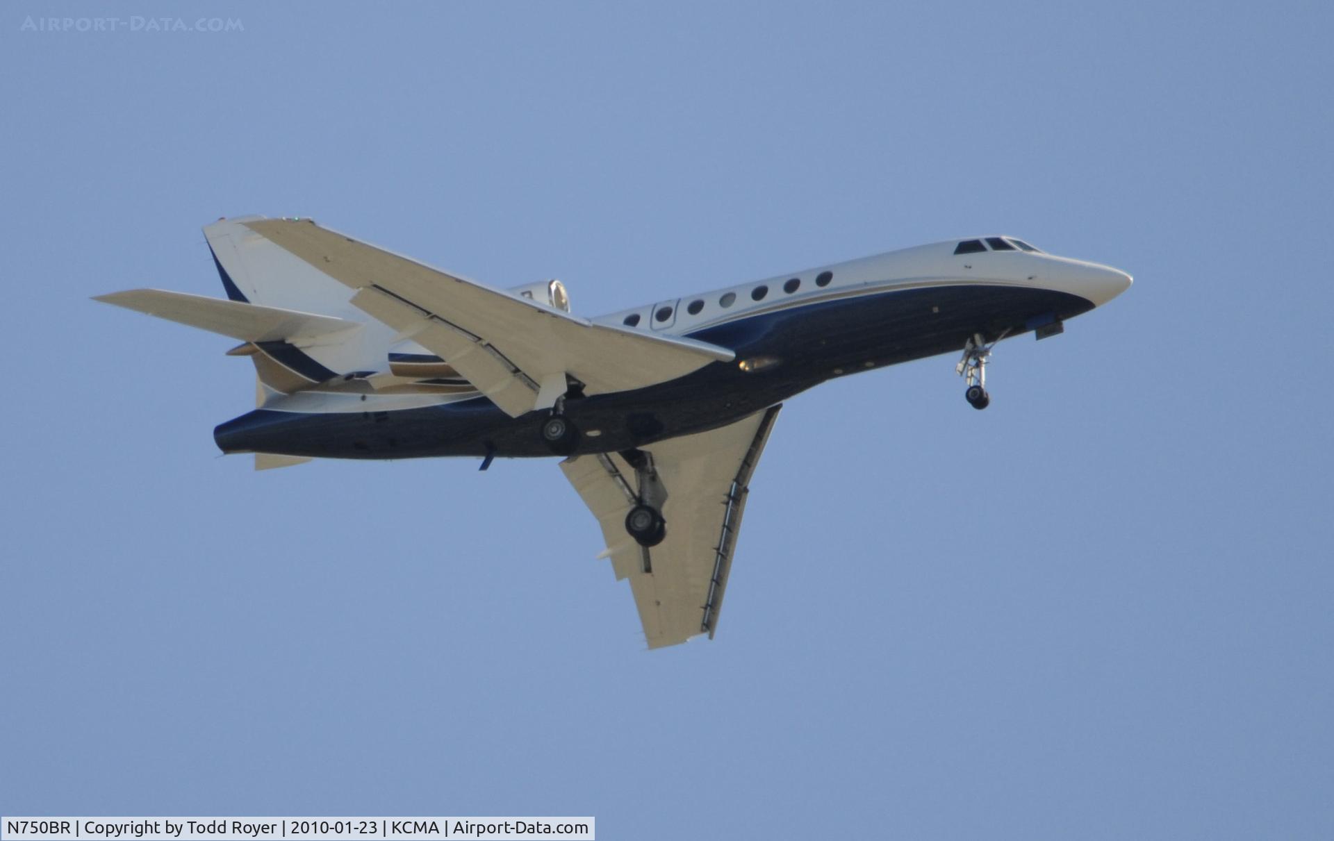 N750BR, 1983 Dassault Mystere Falcon 50 C/N 131, From the backyard