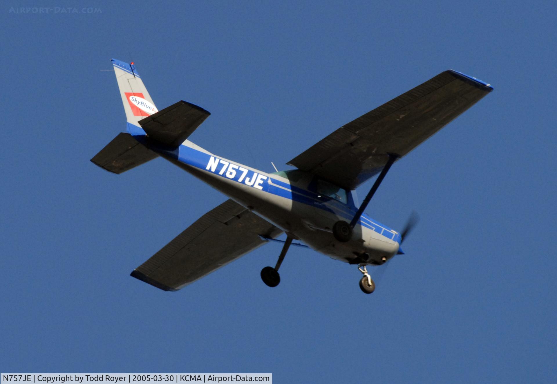 N757JE, 1977 Cessna 152 C/N 15279770, From the backyard