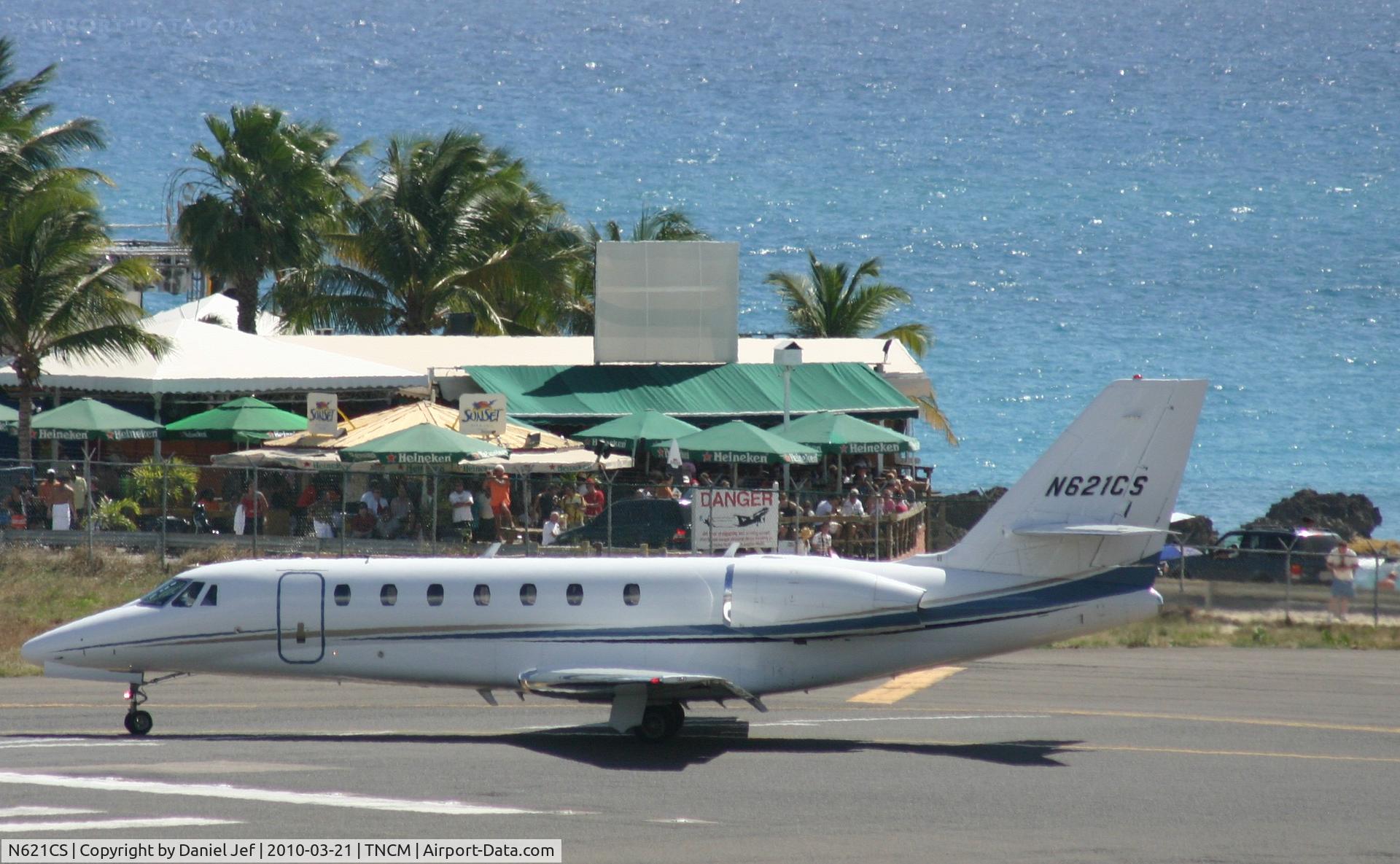 N621CS, 2007 Cessna 680 Citation Sovereign C/N 680-0120, N621CS at the lines runway 10 for take off