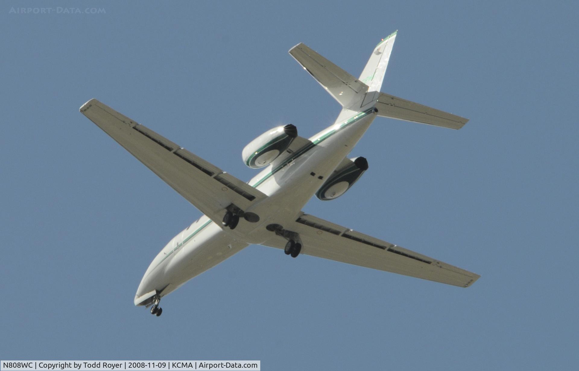 N808WC, 2005 Cessna 680 Citation Sovereign C/N 680-0030, From the backyard
