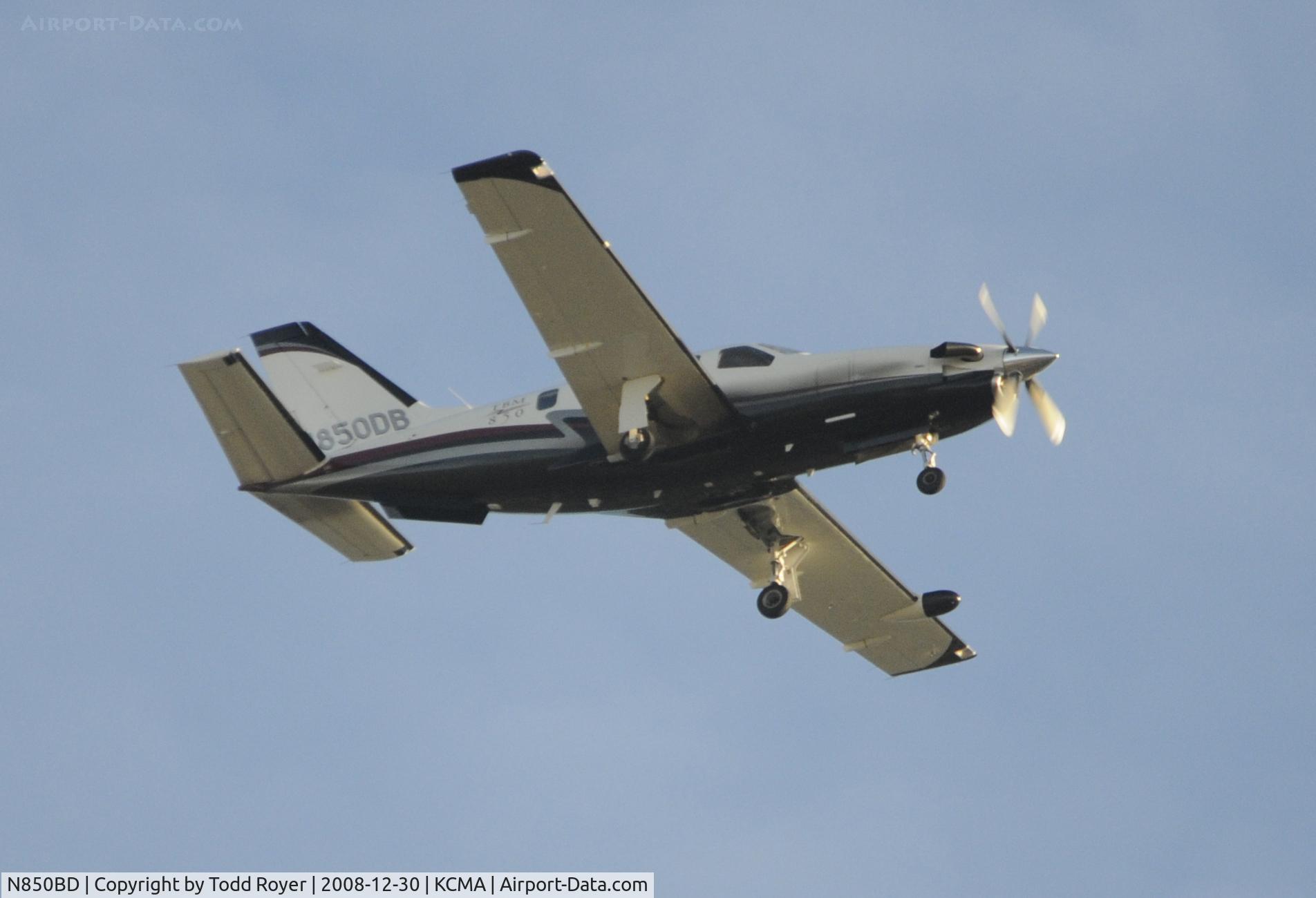 N850BD, 2008 Socata TBM-700 C/N 446, From the backyard
