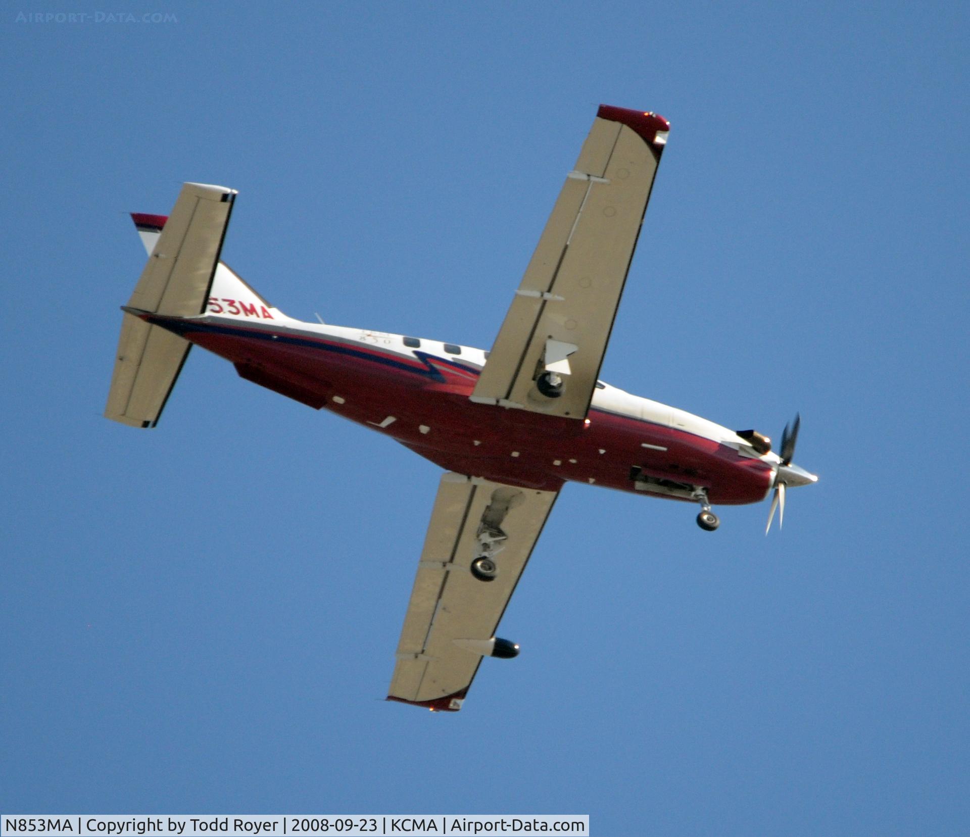 N853MA, 2006 Socata TBM-700 C/N 371, From the backyard