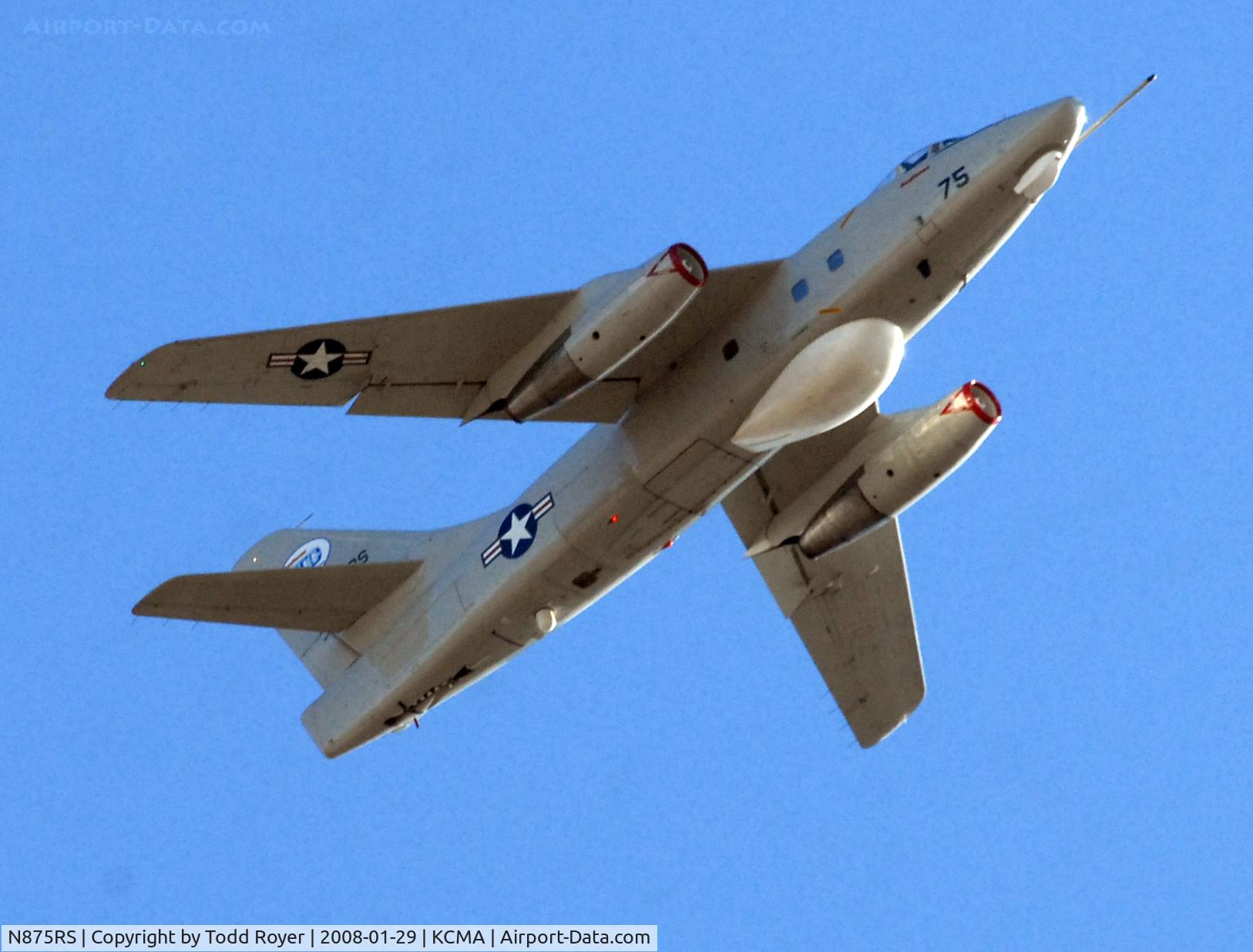 N875RS, 1960 Douglas EA-3B Skywarrior C/N 12111, From the backyard