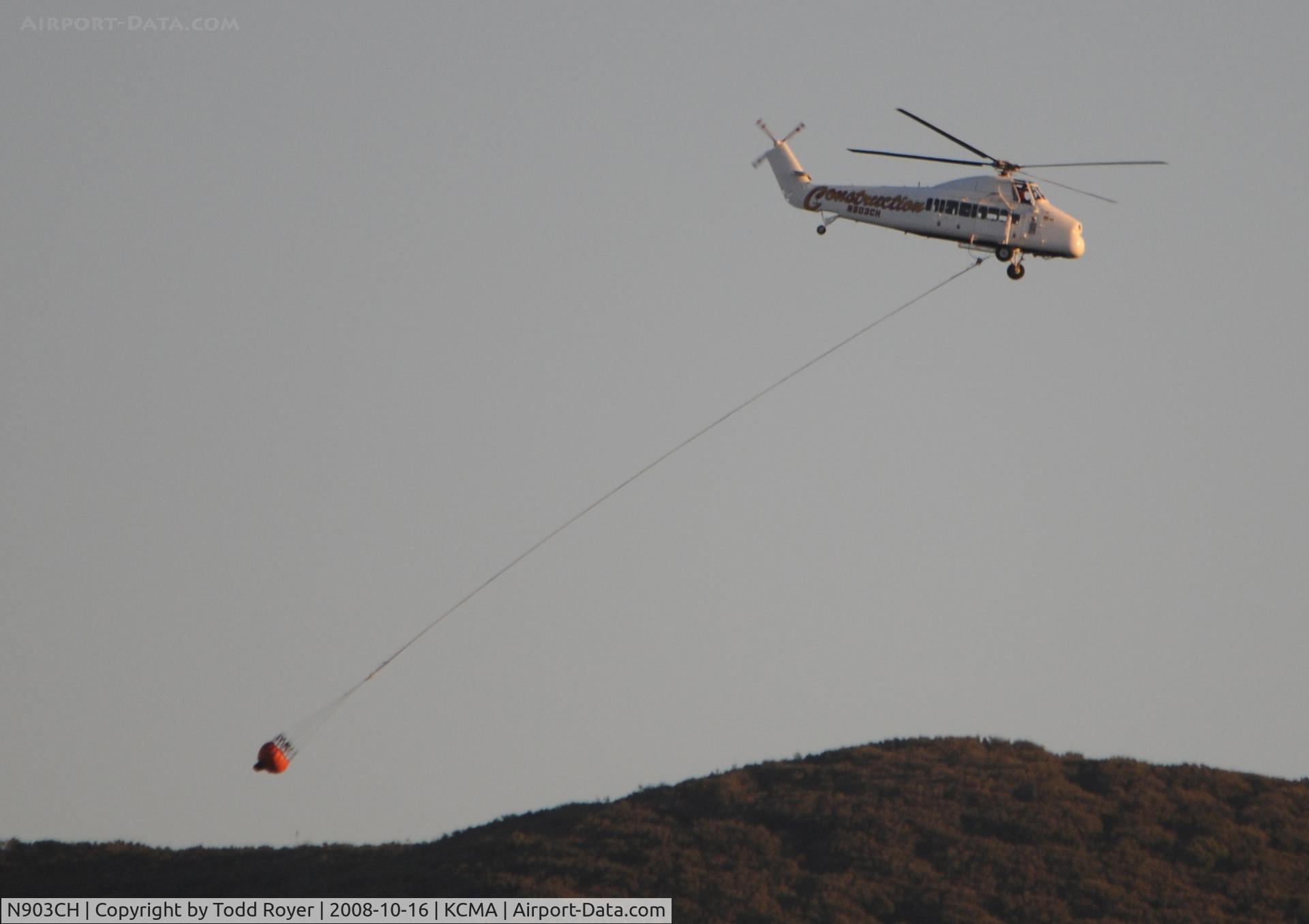 N903CH, 1962 Sikorsky S-58JT C/N 58-1564, From the backyard