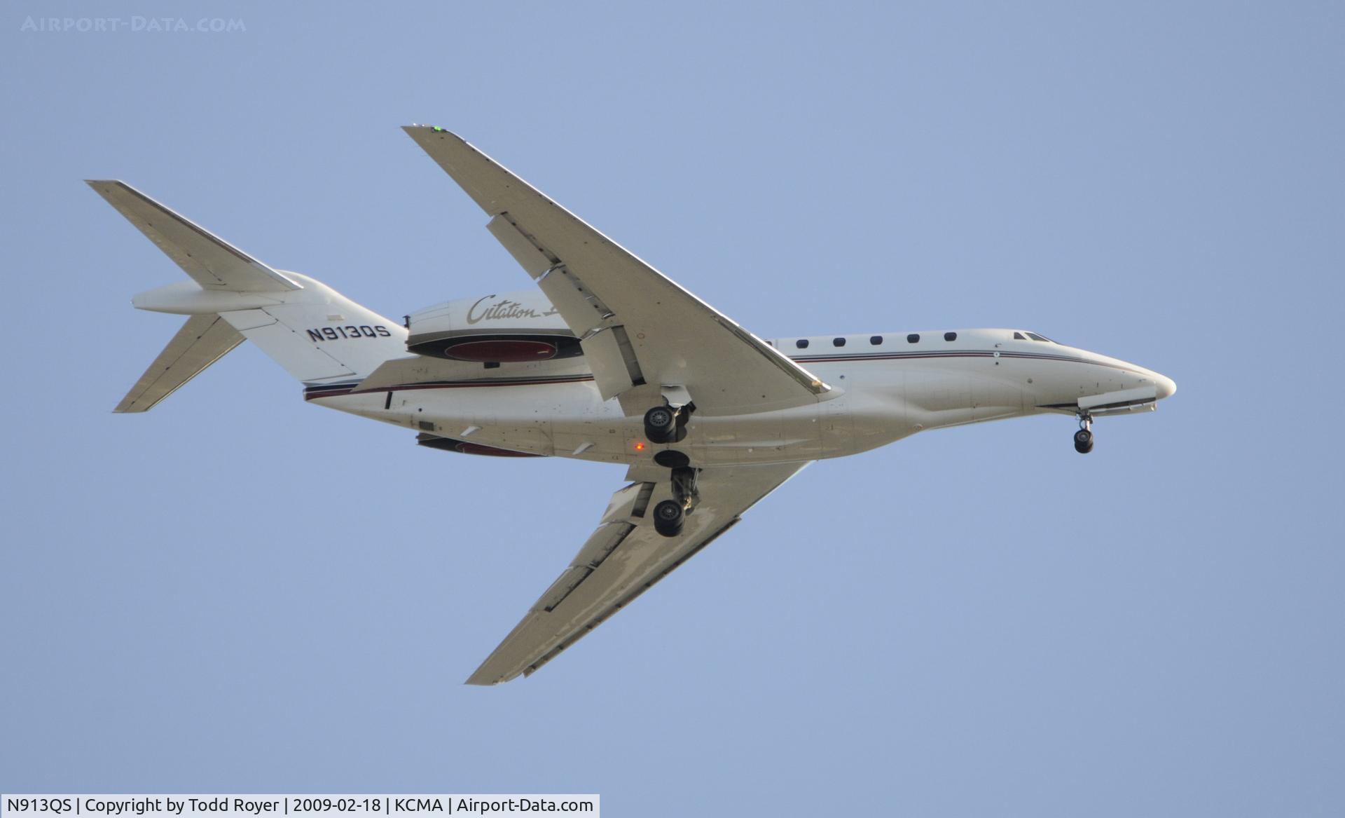N913QS, 2000 Cessna 750 Citation X Citation X C/N 750-0113, From the backyard