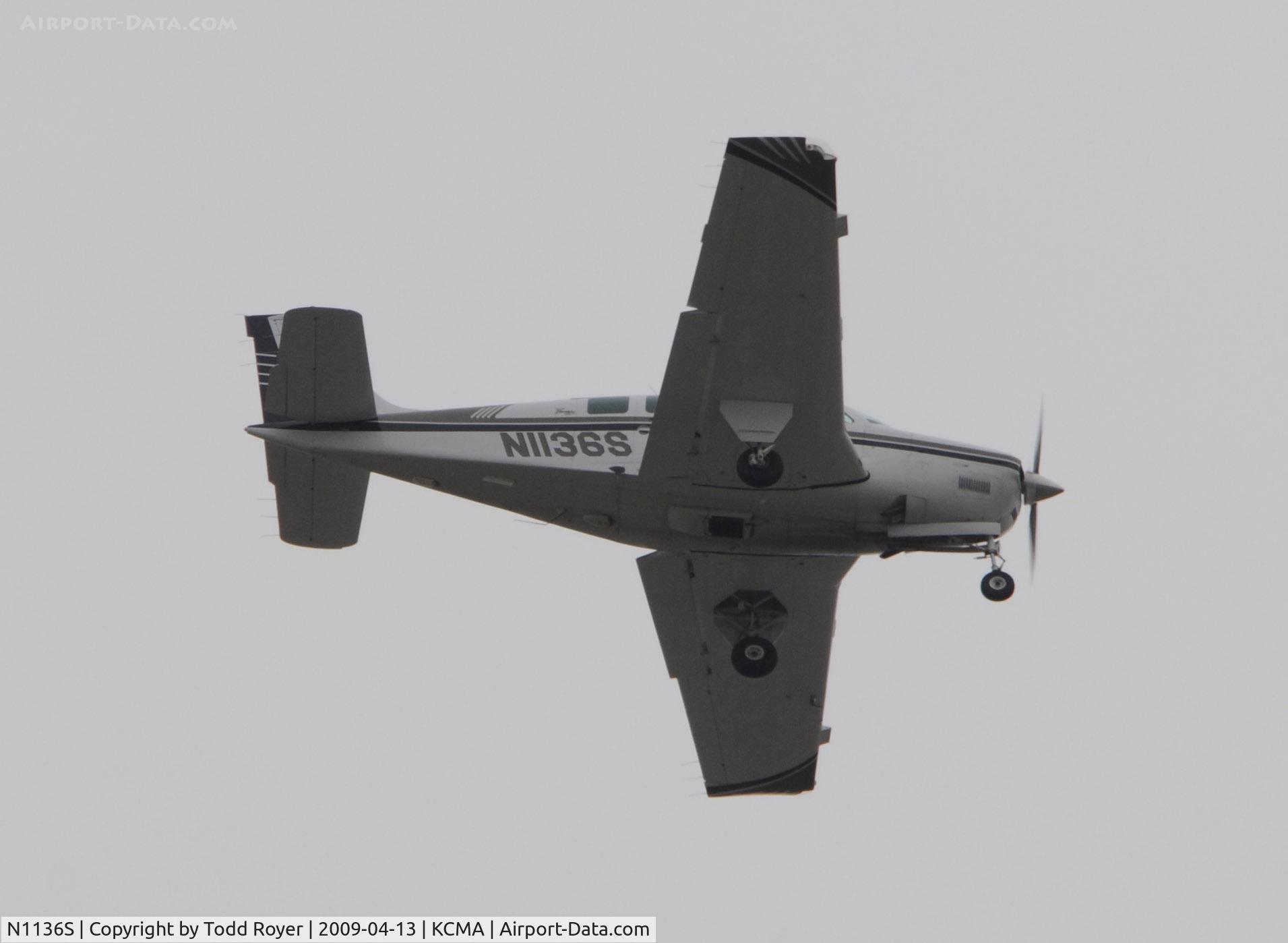 N1136S, 1996 Raytheon Aircraft Company A36 Bonanza C/N E-3054, From the backyard