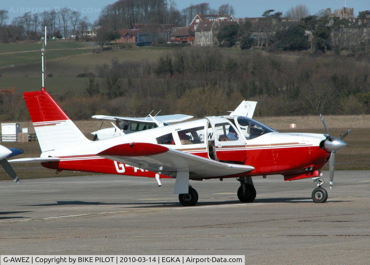 G-AWEZ, 1968 Piper PA-28R-180 Cherokee Arrow C/N 28R-30592, VISITING ARROW. SHOREHAM