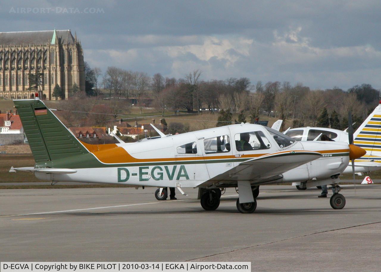 D-EGVA, 1976 Piper PA-28R-200 Cherokee Arrow II C/N 28R-7635229, ARROW II FROM WELLSEBOURNE MOUNTFORD. SHOREHAM