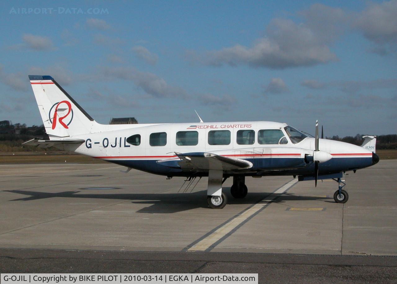 G-OJIL, 1976 Piper PA-31-350 Navajo Chieftain Chieftain C/N 31-7652175, REDHILL AVIATION LTD NAVAJO. SHOREHAM