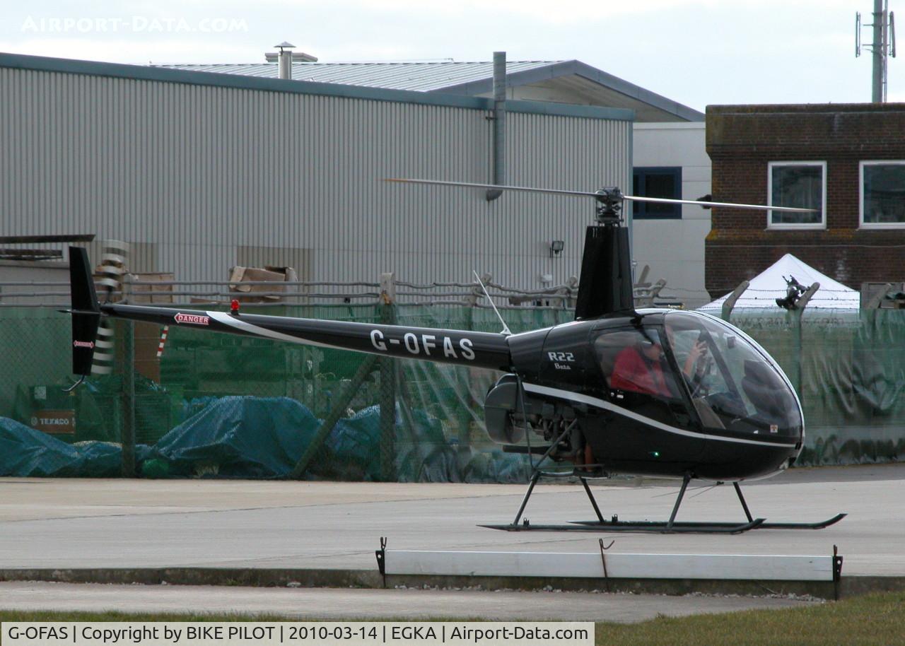 G-OFAS, 1986 Robinson R22 Beta C/N 0559, FAST HELICOPTERS LTD SHOREHAM