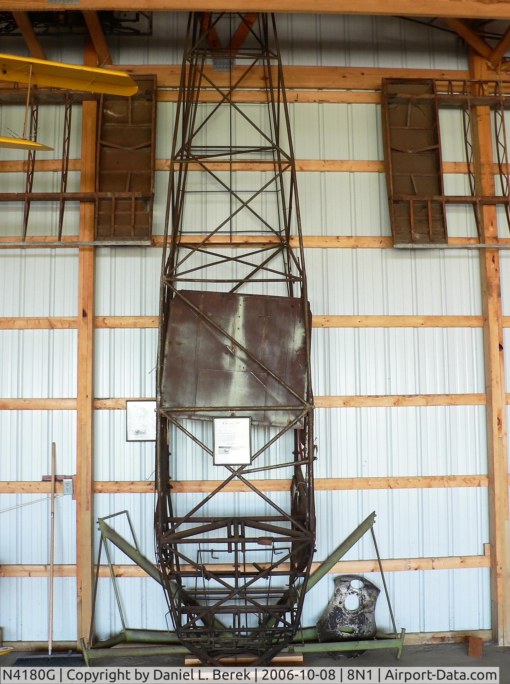 N4180G, 1928 Cessna AW C/N 196, This 1928 Golden Age classic is undergoing restoration at the Golden Age Air Museum.