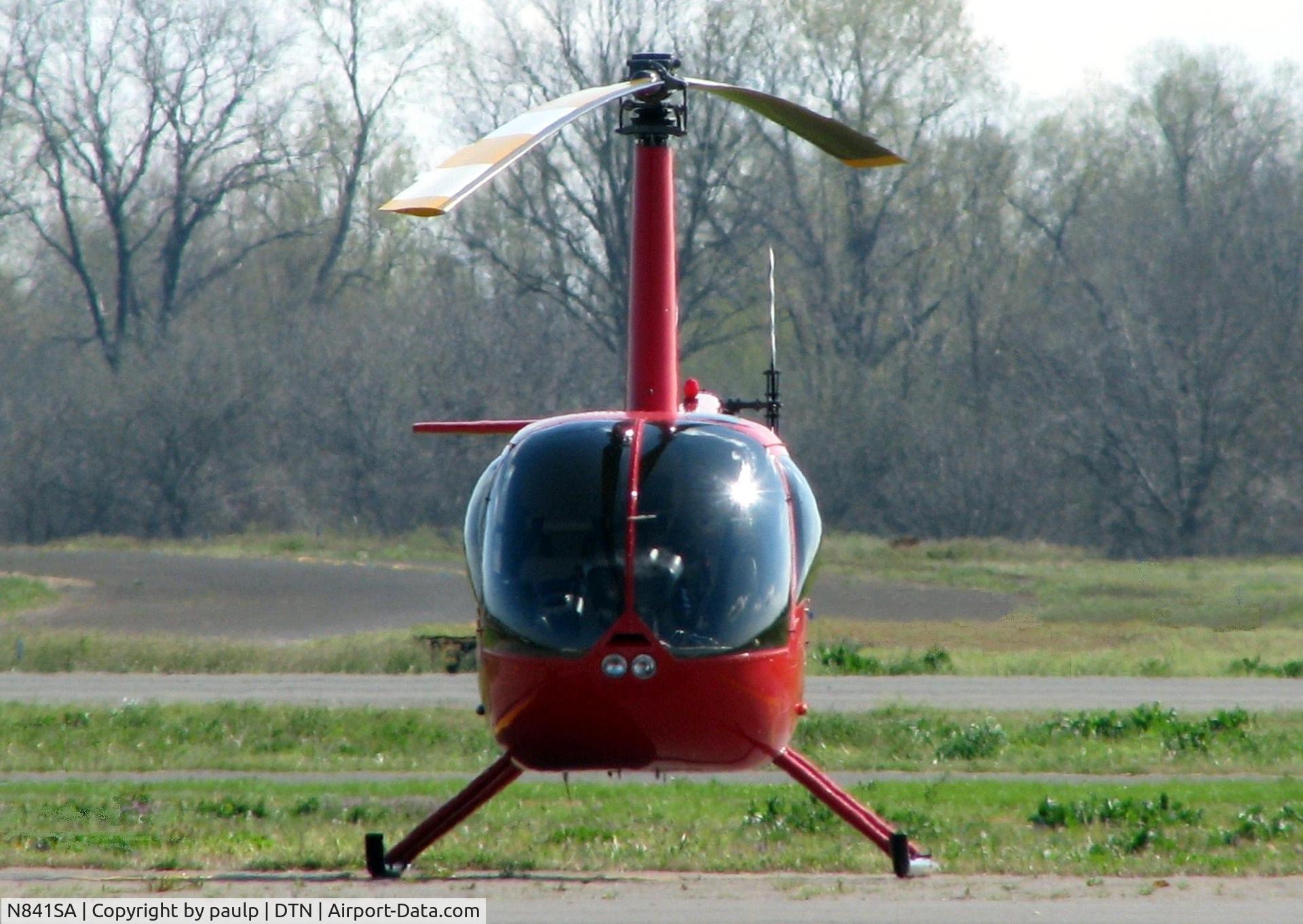 N841SA, 2008 Robinson R44 II C/N 12302, Parked at Downtown Shreveport.