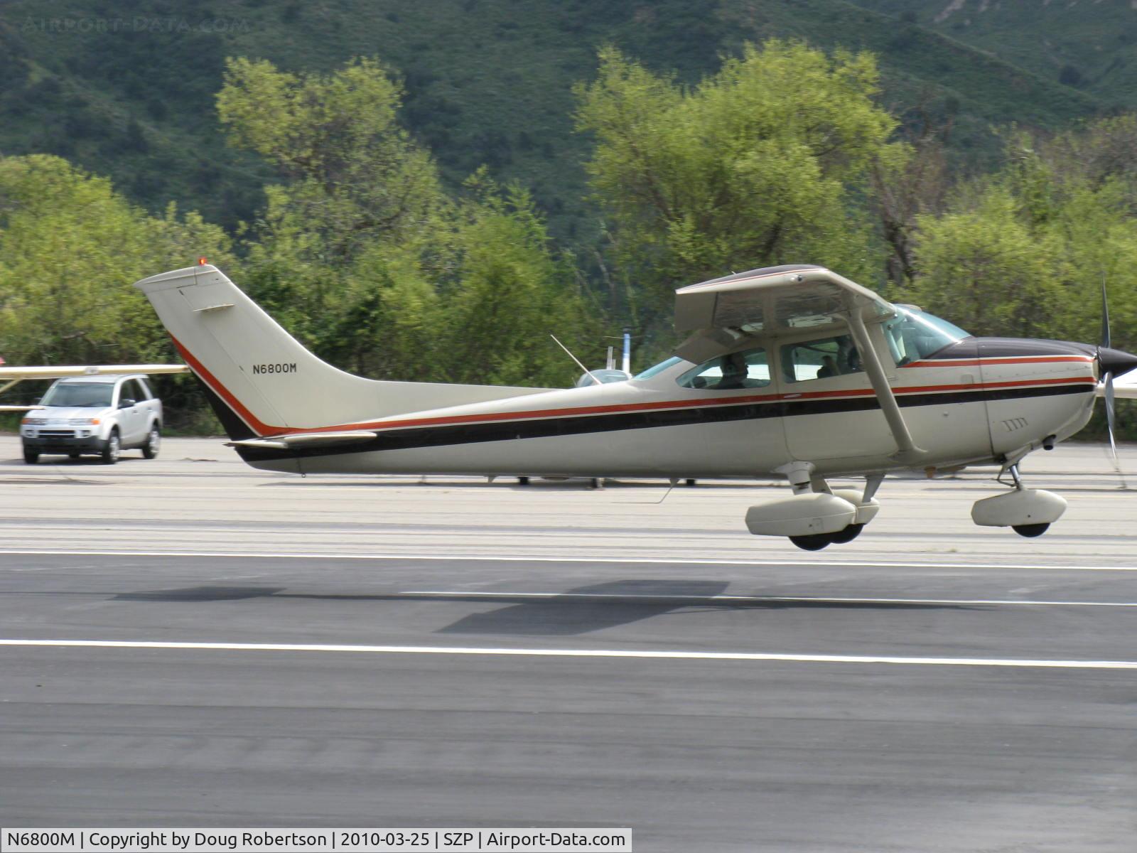 N6800M, 1975 Cessna 182P Skylane C/N 18263844, 1975 Cessna 182P SKYLANE, Continental O-470-S 230 Hp, landing Rwy 22